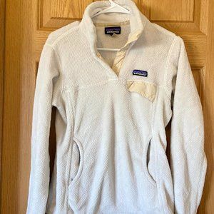 White Patagonia Re-tool Stap-T Fleece Pullover